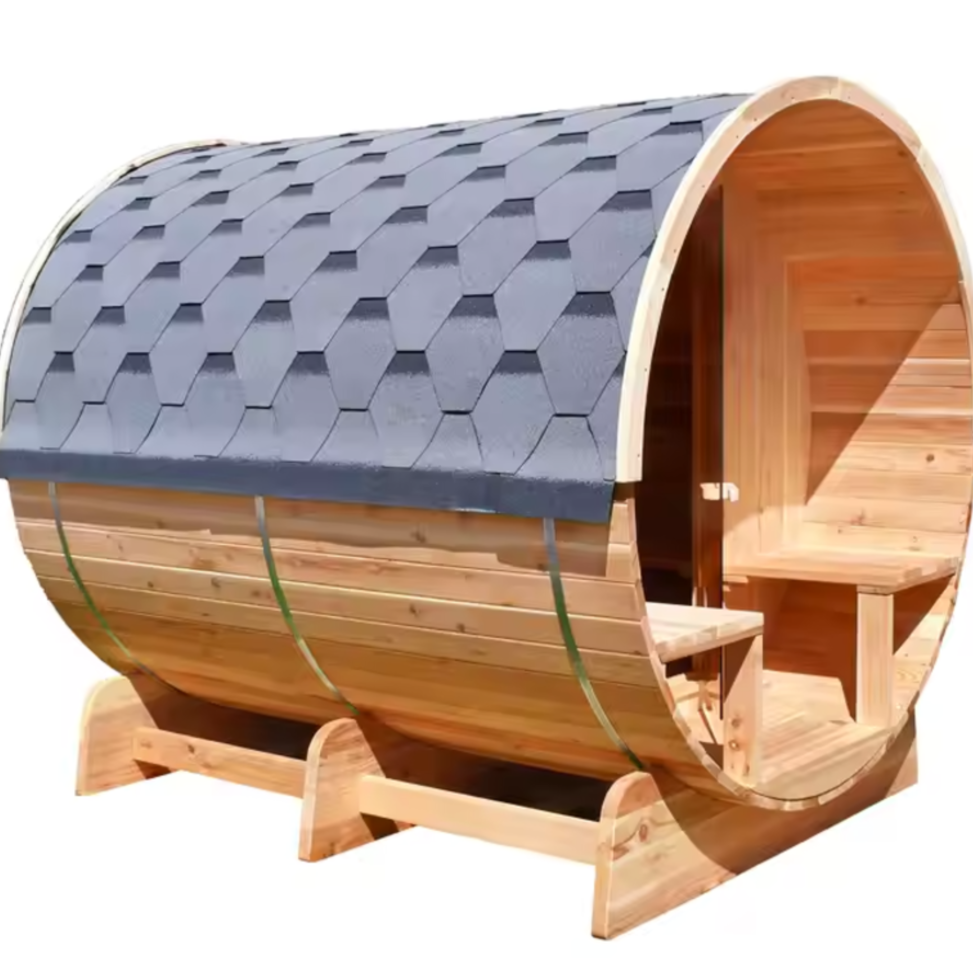 ArcTherm ShingleWrap Barrel Sauna